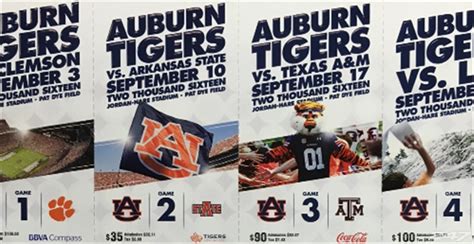 A look at Auburn's 2016 season tickets