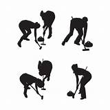 Premium Vector  Black Silhouettes Of curlers sketch template