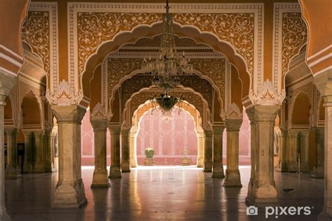 Vinilo Pixerstick Interior real en el palacio de Jaipur, India - PIXERS.ES