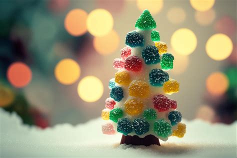 small christmas tree made out of gummy bears. . 23045407 Stock Photo at ...