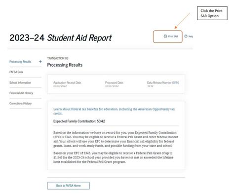 Submitting Your FAFSA Student Aid Report (SAR) | SMEEF