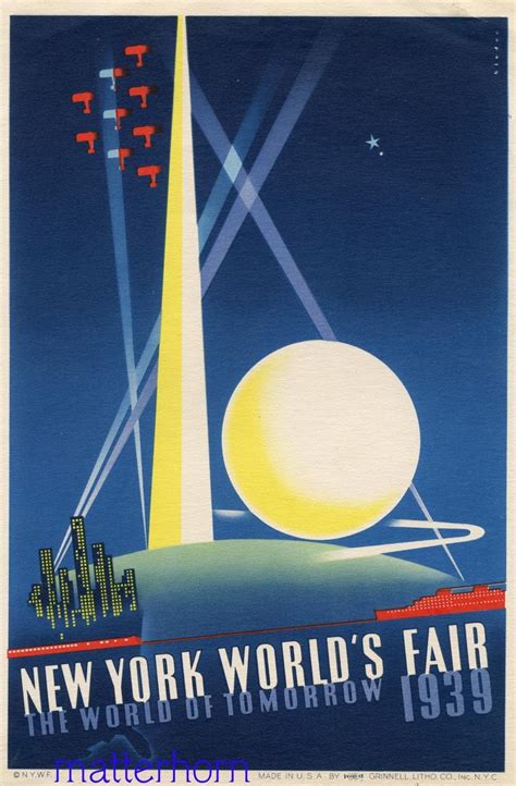 World's Fair Wednesday- 1939 New York Poster | World's fair, New york ...