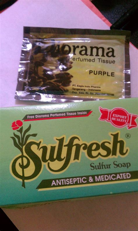 New Sulfur Soap, made in Indonesia. Single fragrant wipe included ...