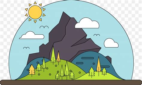 Cartoon Mountain Landscape, PNG, 4449x2653px, Cartoon, Area, Art ...