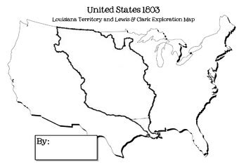 Louisiana Purchase Map Worksheet