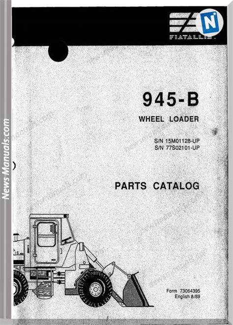 Fiat Allis 945B Wheel Loader Parts Catalog