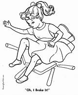 Sitting On The Chair Coloring Pages sketch template