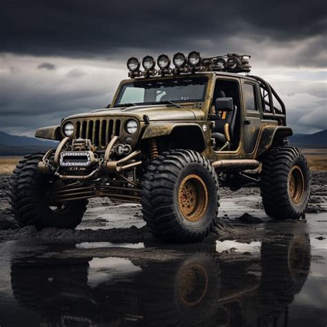 Premium AI Image | jeep off road vehicle with high performance and high ...