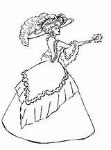 340 Crinoline Ladies Ideas  Vintage embroidery patterns sketch template
