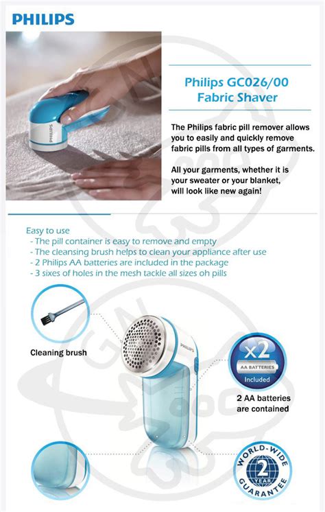 Philips GC026 Fabric Shaver Pill Remover (Blue) (Export) | Lazada Singapore