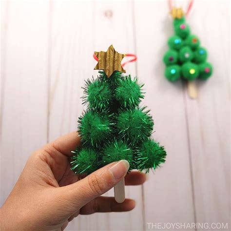 Pom-Pom Christmas Tree Ornament - The Joy of Sharing