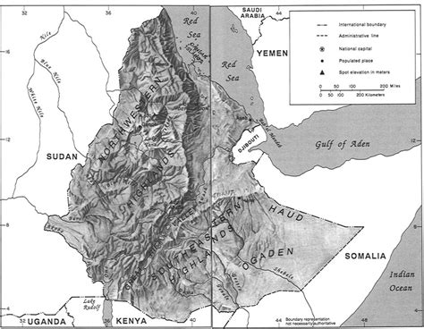 Ethiopia Topography and Drainage - Flags, Maps, Economy, History ...