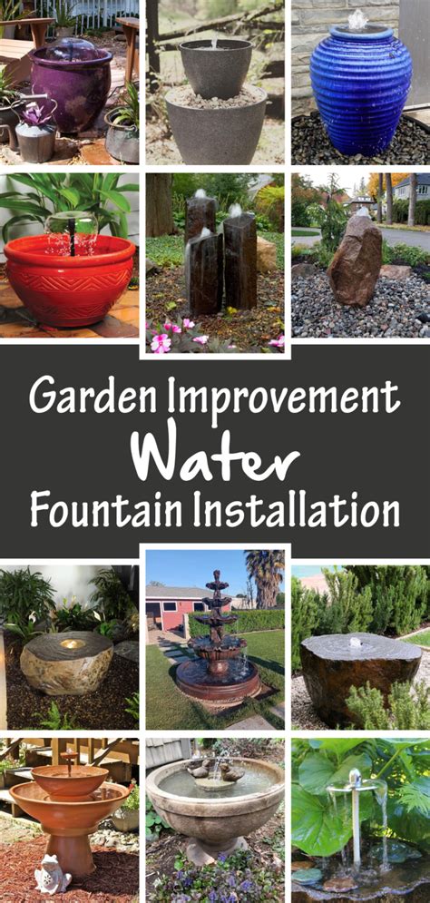 Garden Improvement: Water Fountain Installation - gramydeco