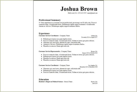Best Summary Form For Resume - Resume Example Gallery