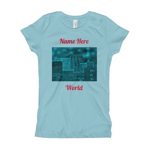 My World Personalized T-Shirt for Girls