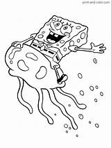Coloring Pages Spongebob Printable sketch template