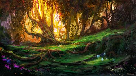 Enchanted Forest, Digital Art, 4000x2200px : r/Art