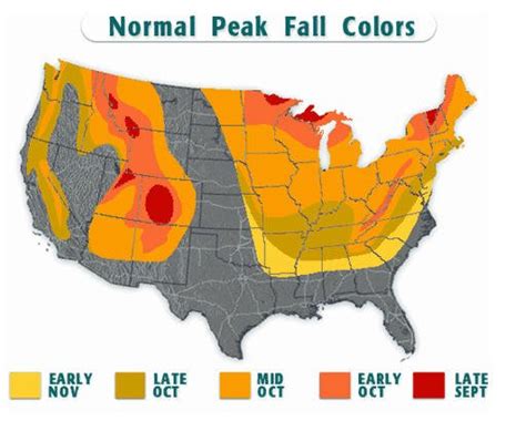 Fall Colors Map for Colorado - Pagosa Springs Colorado