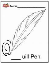 Quill Coloring Pages sketch template