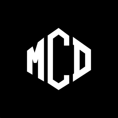 MCD letter logo design with polygon shape. MCD polygon and cube shape logo design. MCD hexagon ...