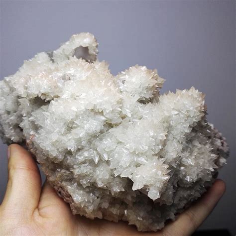 1270g Natural calcite, rock specimens, calcite, wrapped in crystal column, interior furnishing ...