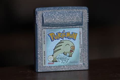 Pokémon Crystal Clear Cartridge Sticker Rainbow Holographic for Gameboy ...