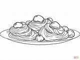 Italian Food  Spaghetti coloring page Free Printable Coloring Pages sketch template