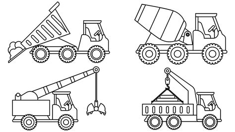 Construction Truck Coloring Pages