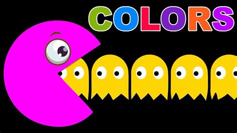 Learn Colors with Pacman | Learn Teach Colours to Children Kids ...