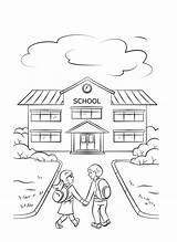 School Coloring Pages  Free Printable For Kids sketch template