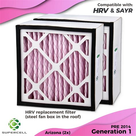 HRV filters Arizona compatible x2 Generation 1 | supercellnz