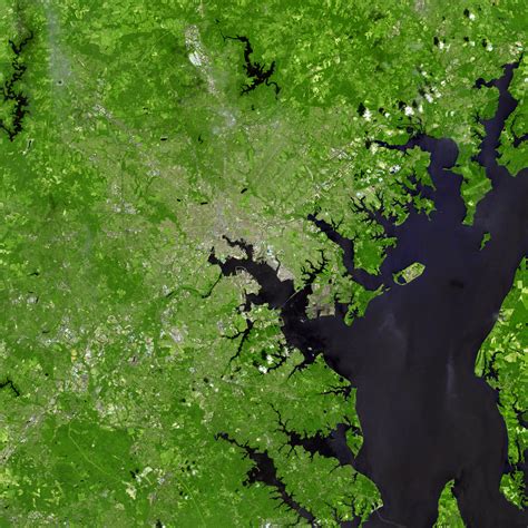 Baltimore - satellite • Map • PopulationData.net