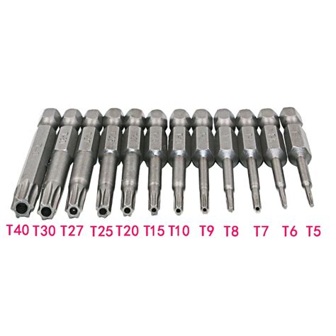 12 Pcs/Set Security Bit Set Tamper Proof Screwdriver Drill Bit Screw ...