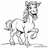 Cartoon Horse Coloring Pages  Free & Printable sketch template