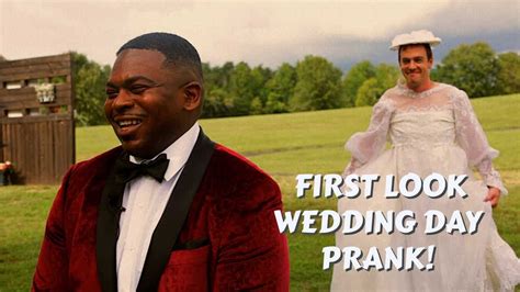 WEDDING DAY PRANK! - Groomsman dresses in vintage bridal gown and ...