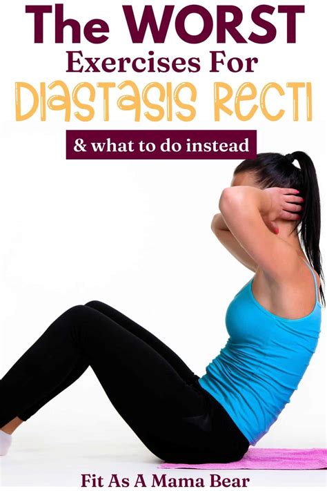 4 Exercises To Avoid With Diastasis Recti & What To Do Instead