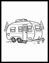20 Free Printable RV & Camper Coloring Pages For All Ages sketch template