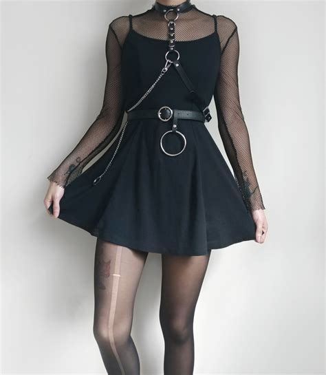 PixieKiki Lace Trim Velvet Black Dresses for Women 2022 Gothic Grunge ...