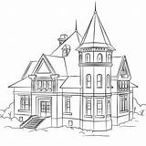Modern Mansion Coloring Page  Free Printable Pages For Kids sketch template