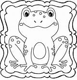 Frog Coloring Book  Easy And Fun Frogs For Kids Made sketch template