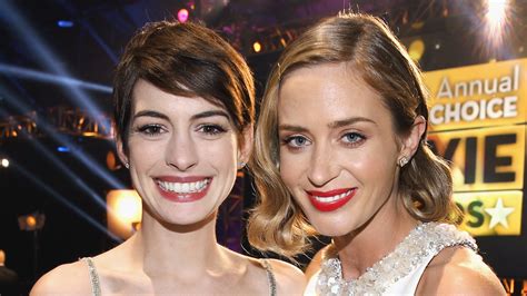 Inside Anne Hathaway's Friendship With Emily Blunt