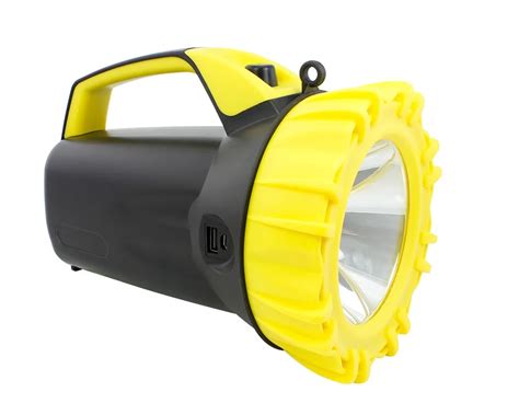 Kingslite Rechargeable Spotlight Ultra Bright Flashlight Emergency Handheld Searchlight For ...