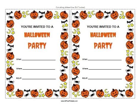 Halloween Invitations – Free Printable