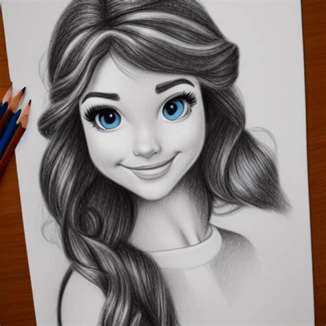 Disney Character Pencil Drawings