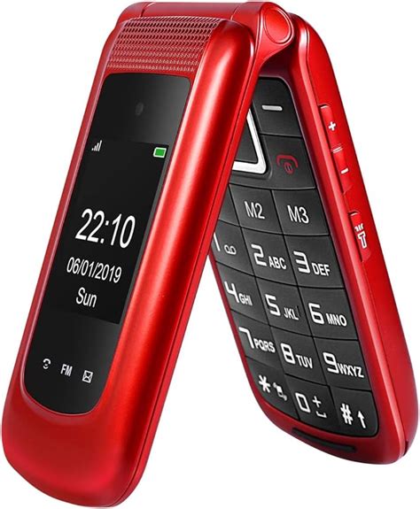 Uleway Unlocked Flip Phone 3G Dual SIM Card 2.4'' Flip Cell Phones ...