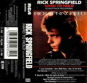 Rick Springfield – Hard To Hold - Soundtrack Recording (1984, Cassette) - Discogs