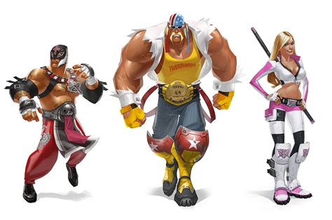 Cancelled WWE Fighting Game Concept Art by Rich... | XombieDIRGE