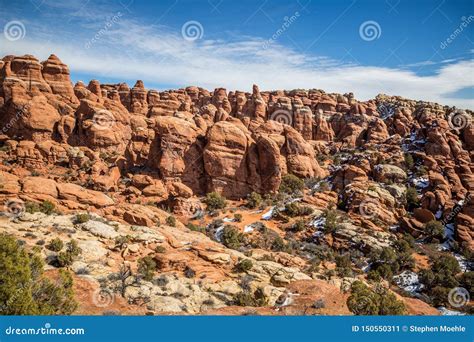 Fiery Furnace, Arches National Park Stock Image - Image of stone, world ...