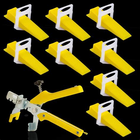 Buy HYLONG Tile Leveling System 3mm 400-Pcs Tile Spacers Plus 100 Pcs Reusable Wedges Paving ...