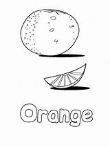Orange coloring Pages sketch template